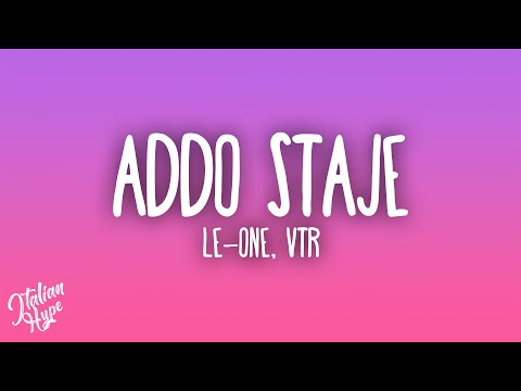Le one, VTR - ADDO STAJE (Ride it RMX)