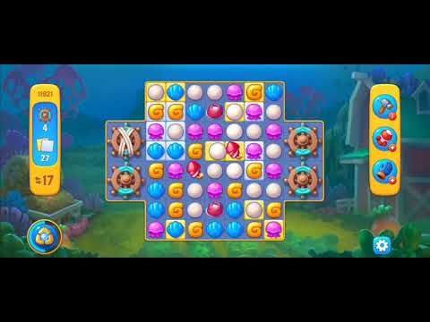 Fishdom Easy Level 11621 (with ingame lightning booster) @choraelmin