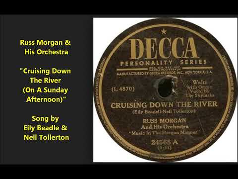 "Cruising Down The River (On A Sunday Afternoon)" Russ Morgan & His Orchestra 1949, Eily Beadle song