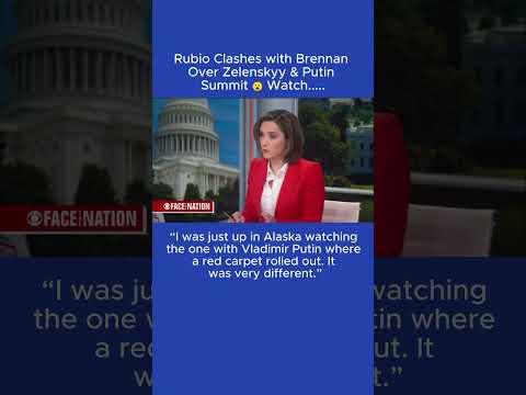 Rubio Clashes with Brennan Over Zelenskyy & Putin Summit 😮 #Trump #Putin #Ukraine