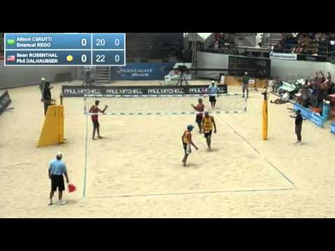 Beach Volleyball fun - Crazy play at Long Beach Grand Slam 2013