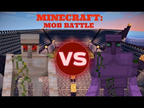 Minecraft MOD BATTLE: MUTANT IRON GOLEM VS STARCONIUM GOLEM VS MUTANT ZOMBIE and more