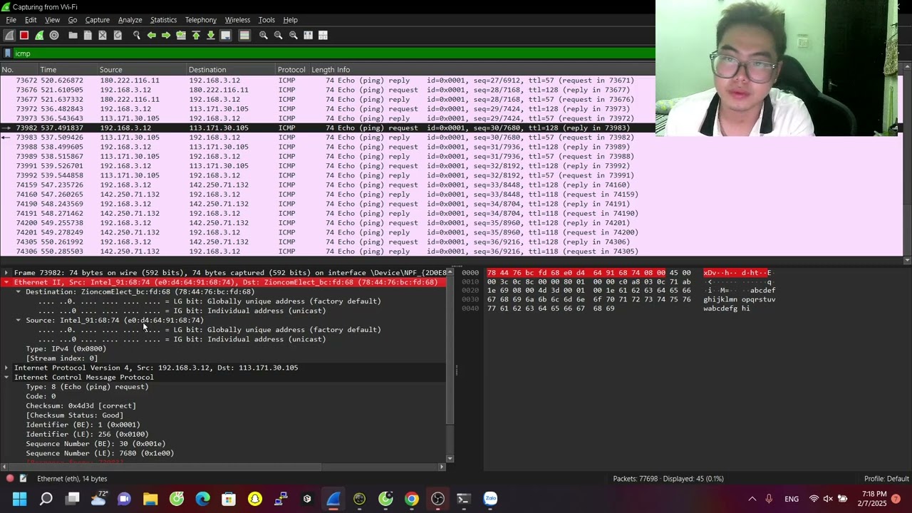 Lab 2-Use Wireshark to View Network Traffic