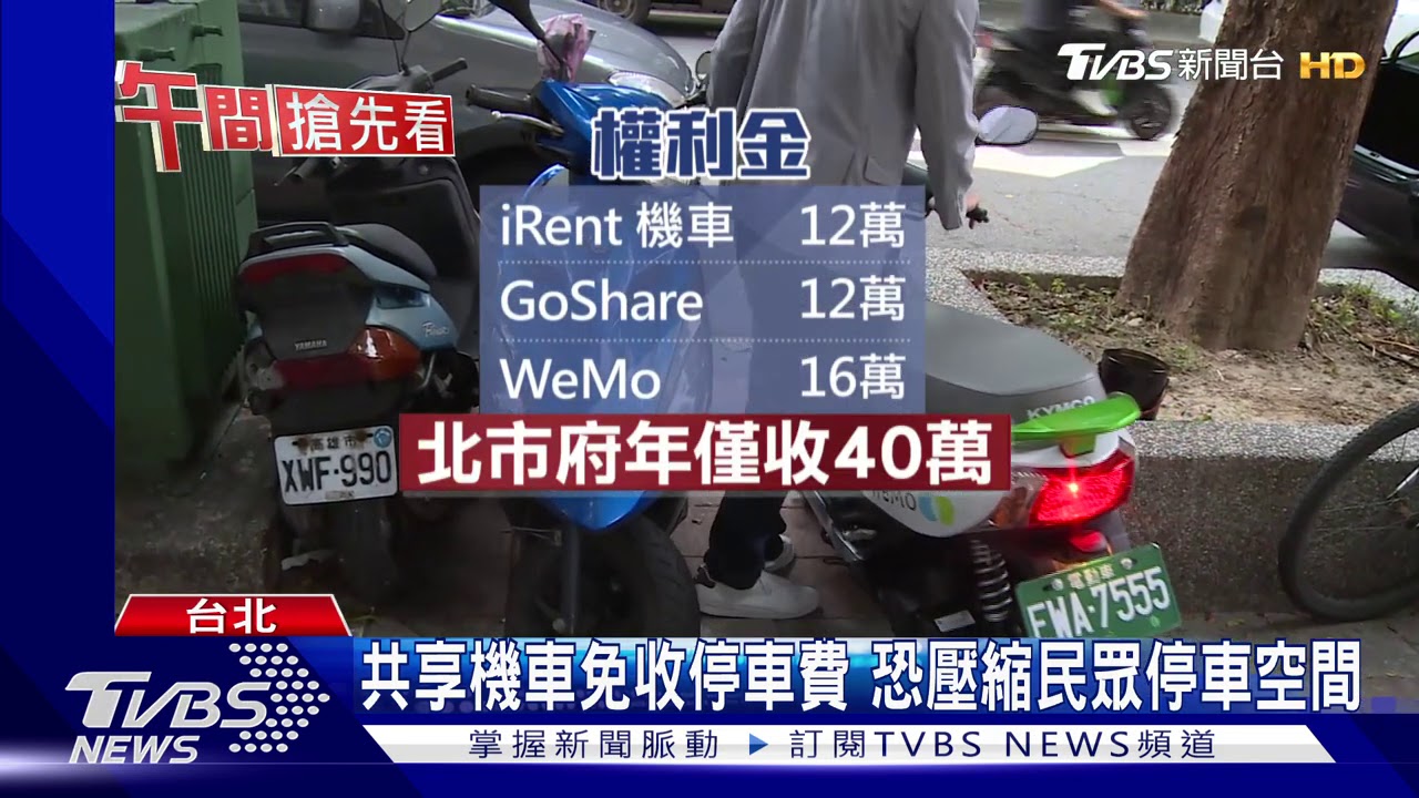 圖利?共享機車賺逾2億 北市僅40萬權利金