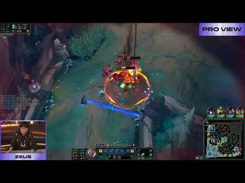HLE Zeus Jayce Pro View | HLE vs DK | 2025 LCK Round 1-2 W8D4
