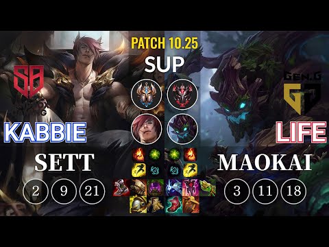 SB Kabbie Sett vs GEN Life Maokai Sup - KR Patch 10.25