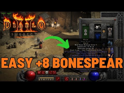D2R VENDOR SHOPPING How to get the OP Bonemancer Weapon!