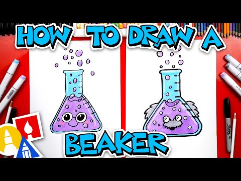 Part of a video titled How To Draw A Science Beaker - YouTube
