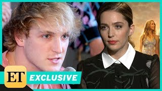 Logan Paul's Co-Star Jessica Rothe Reacts to His 'Suicide Forest' Video (Exclusive)