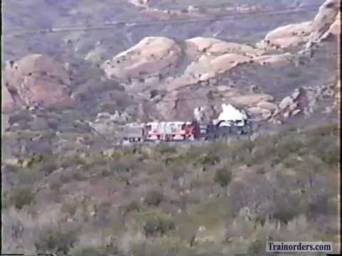 Steam Railroad Series 24 - Santa Fe 3751 on Cajon Pass December 30, 1991