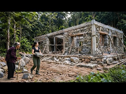 Kind-Hearted Woman Builds Stone House for Elderly Woman Living Alone