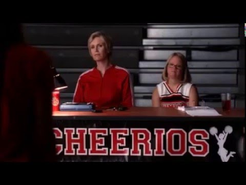 Glee   Quinn and Finn tryout for Cheerios 2x01