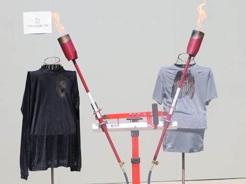 TraqGear Burn Tests FR vs Non FR (4 min)