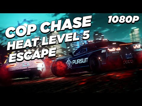 NFS HEAT - Cop Chase Heat Level 5 Escape