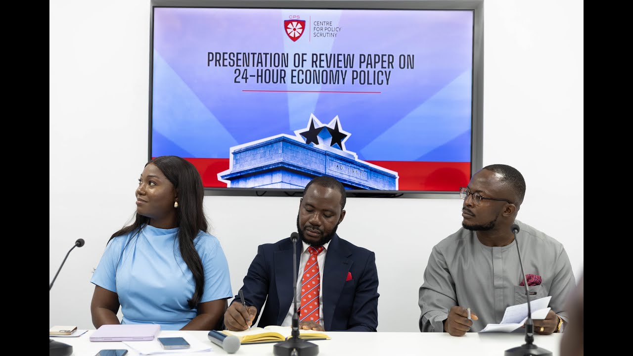 PRESENTATION OF REVIEW PAPER ON24-HOUR ECONOMY POLICY