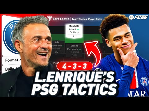 🔵🔴 MASTERING L.ENRIQUE'S PSG 4-3-3 TACTICS IN FC 26 ⚽✨