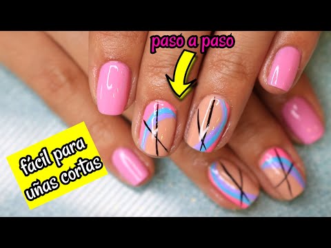 DECORACIÓN DE UÑAS cortas muy fáciles | Nail Art Designs ♥ NailArt By Andy