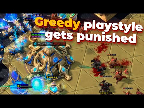 Action packed lategame ZvP  with Cham & Disk in StarCraft 2 - Zerg vs Protoss