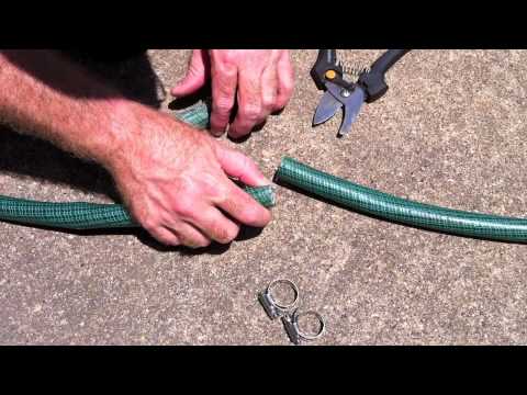 Repairing a garden hose