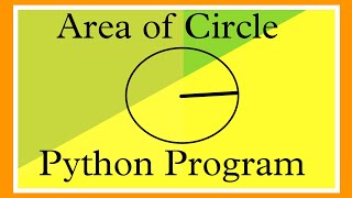 Python Program To Find Area of Circle