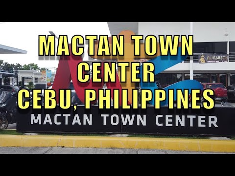 Centro da cidade de Mactan, Cebu, Filipinas.