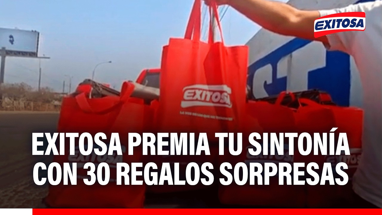 🔴🔵 Exitosa premia tu sintonía con 30 regalos sorpresas para los amigos del volante y fieles oyentes