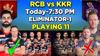 IPL 2021 | RCB vs KKR  Playing 11 | RCB Playing 11 2021 |  KKR Playing 11 2021