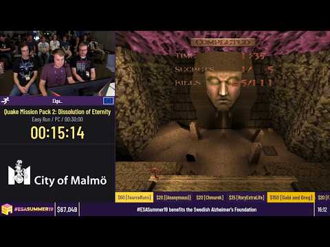 Quake Mission Pack 2: Dissolution of Eternity [Easy Run] by Elgu_ - #ESASummer19