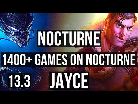 NOCTURNE vs JAYCE (MID) | 10/1/15, 3.2M mastery, 1400+ games, Godlike | KR Master | 13.3