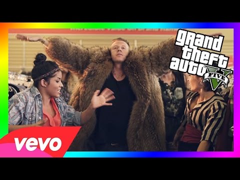 MACKLEMORE & RYAN LEWIS - THRIFT SHOP FEAT. WANZ (GTAV VIDEO)