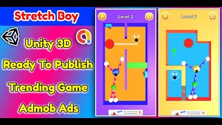 Stretch Guy 3D Game Unity Source Code video preview