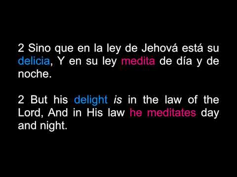 Salmo Psalm 1 / Aprende Inglés Learn Spanish