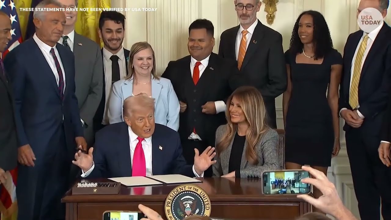 Donald Trump speaks on expanding foster care support before executive order signed with First Lady