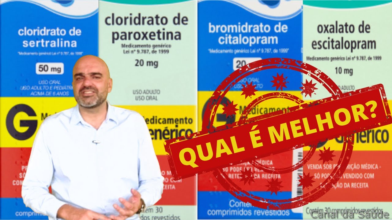 Fluoxetina, sertralina, paroxetina, citalopram e escitalopram: quais as diferenças?