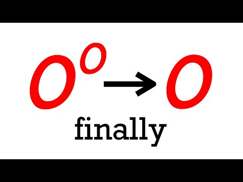 finally 0^0 approaches 0 (after 6 years!)