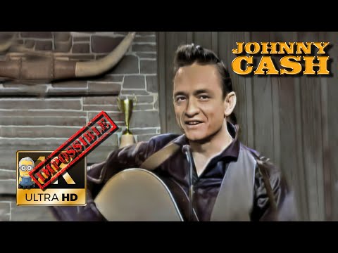 Johnny Cash AI 4K Colorized ❌Impossible Restore❌ - Big River 1962