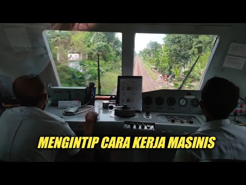 BEGINILAH CARA KERJA MASINIS SAAT MENGENDARAI KERETA API JENGGALA | HARUS FOKUS TERUS KE DEPAN!!