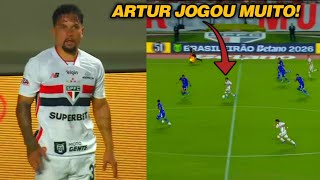 SEGUNDA PARTIDA DE ARTUR PELO SÃO PAULO
