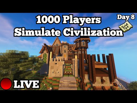 1000 Players Rule Minecraft LIVE! Day 8: Final Battle at Verdant Hall