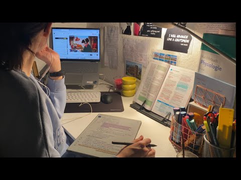 2-Hours Study With Me  📕🧉| Late-night Study Session  02:00 AM ⏰🇩🇪