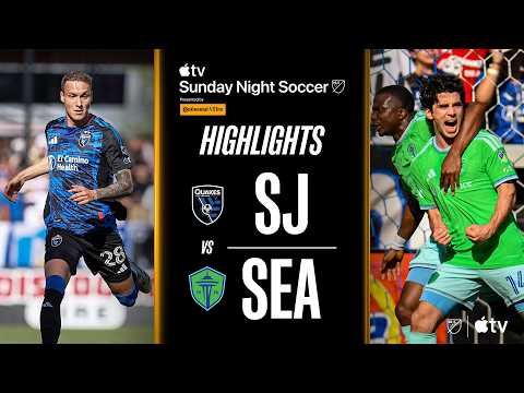 산호세 VS 시애틀 0:1 MLS 스포츠하이라이트