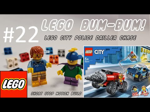 LEGO CiTY Police Elite Driller Chase (60273) stop motion build and chase