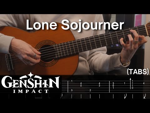 Lone Sojourner - Genshin Impact Fingerstyle Guitar Cover (TAB)