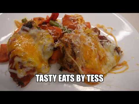 Sheet Pan Cheesy Chicken With Roasted Vegetables