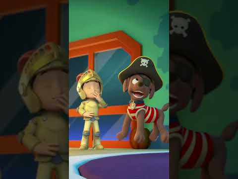 Zuma getting scared by fake ghost - Paw patrol