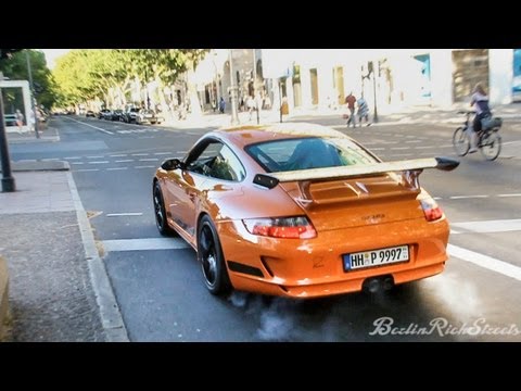 PORSCHE 997 GT3 RS - LAUNCH AND EPIC SOUND