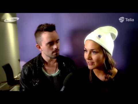 Erik Segerstedt & Tone Damli intervjuas på hotellet