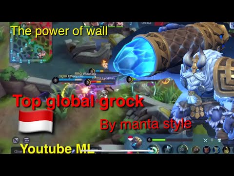 The power of the wall l top global grock from Indonesia by manta style l grock gameplay