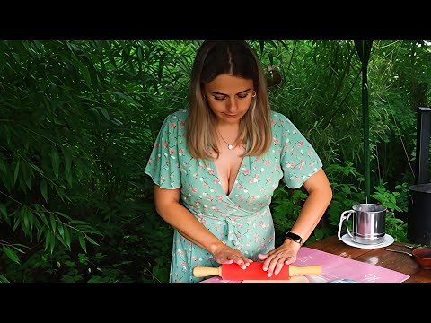 FAMOUS Ukrainian Flatbread - PALYANITSA! No yeast, No oven! Anyone Can Do It. Village cooking