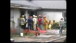 preview picture of video 'Firefighting Training Video Practice Burn Pitt Meadows Canada October 24 1996'